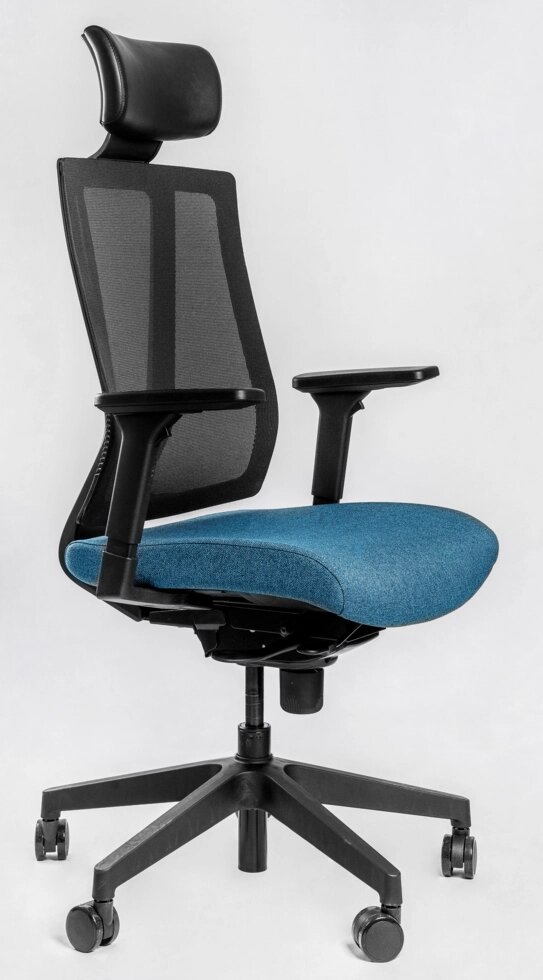 Эргономичное кресло Falto G1, черный каркас от компании HumanToday - Товары для людей, идущих в ногу со временем - фото 1