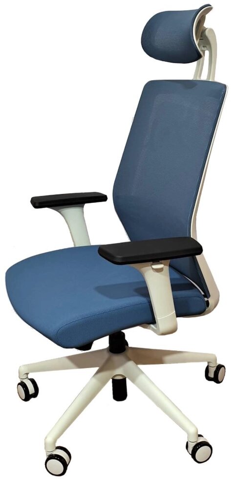 Эргономичное кресло Falto SOUL-AUTOMATIC – благородная элегантность, белый каркас от компании HumanToday - Товары для людей, идущих в ногу со временем - фото 1