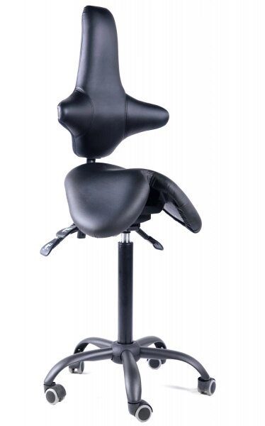 Кресло-седло со спинкой Gravitonus EZSolo Back экокожа от компании HumanToday - Товары для людей, идущих в ногу со временем - фото 1