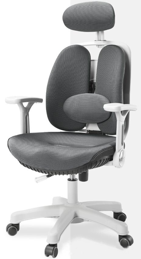 Ортопедическое компьютерное офисное кресло Inno Health, белый каркас. от компании HumanToday - Товары для людей, идущих в ногу со временем - фото 1