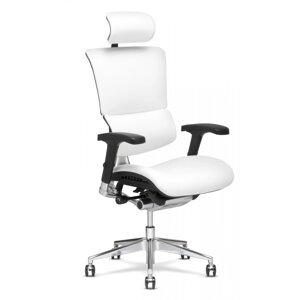 Офисное компьютерное кресло Expert Sail Leather белая кожа