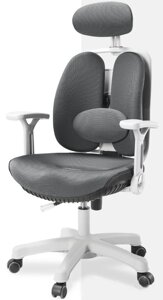 Ортопедическое компьютерное офисное кресло Inno Health, белый каркас.