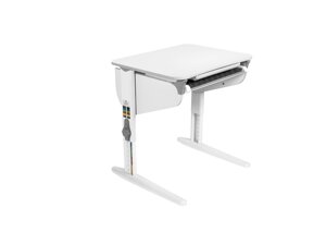 Растущий стол с лотком Parta 5/100, белый металл