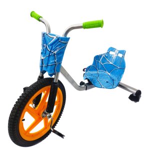Детский трехколесный велосипед Дрифт Карт Drift-Trike спайдер-мэн синий