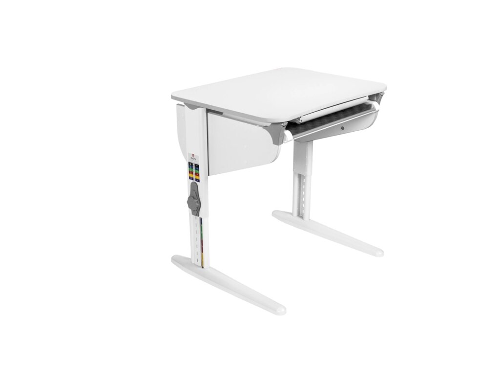 Растущий стол с лотком Parta 5/100, белый металл от компании HumanToday - Товары для людей, идущих в ногу со временем - фото 1