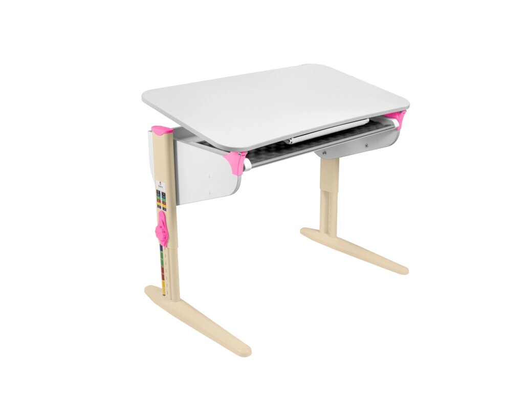 Растущий стол с лотком Parta 5/75 без полок, бежевый металл от компании HumanToday - Товары для людей, идущих в ногу со временем - фото 1