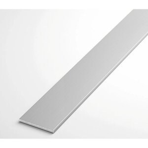 Полоса алюминиевая с анодированным покрытием 2х10 мм, (серебро), АД31Т1, ГОСТ 22233-2001