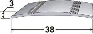 Порог АТПД 03 38,0х3,0мм длина 0,9м с декоративным покрытием в Удмуртии от компании АлюмТорг