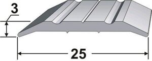 Порог АТПД-01 25,0х3,0 мм длина 1,8 м