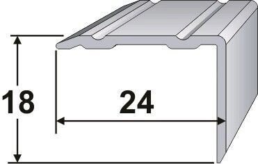 Порог АТПУ-02 24,0х18,0 мм длина 0,9 м от компании АлюмТорг - фото 1