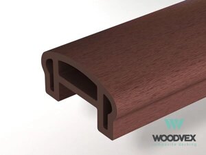 Перила верхние Woodvex Тёмно-коричневые 3000х100х50 мм