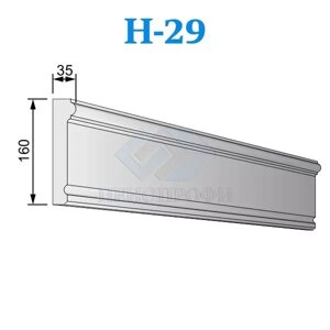 Фасадные наличники из пенопласта (пенополистирола) Н-29, ПСБ-С-35. Фасадный декор из пенопласта