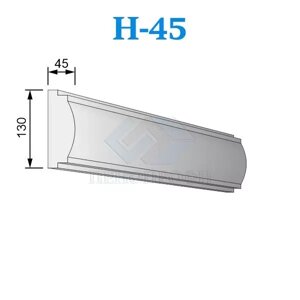 Фасадные наличники из пенопласта (пенополистирола) Н-45, ПСБ-С-25Ф. Фасадный декор из пенопласта