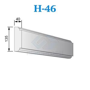 Фасадные наличники из пенопласта (пенополистирола) Н-46, ПСБ-С-25Ф. Фасадный декор из пенопласта