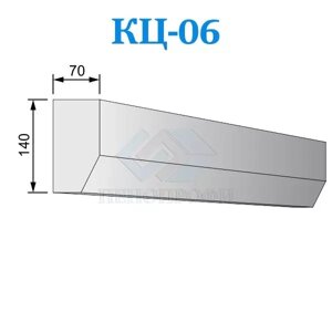 Фасадные цокольные карнизы из пенопласта (пенополистирола) КЦ-06, ПСБ-С-25Ф. Фасадный декор из пенопласта