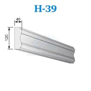 Фасадные наличники из пенопласта (пенополистирола) Н-39, ПСБ-С-25Ф. Фасадный декор из пенопласта