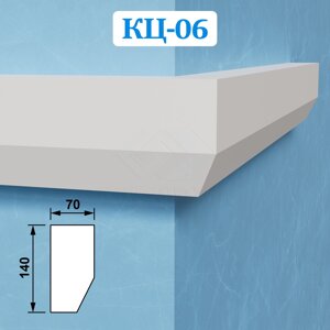 Фасадные цокольные карнизы из пенопласта (пенополистирола) КЦ-06, ПСБ-С-25Ф. Фасадный декор из пенопласта в Нижегородской области от компании ООО «ПеноПрофи»