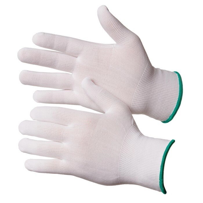 Перчатки белые нейлоновые от компании ИП Коновалов Д.А. - фото 1