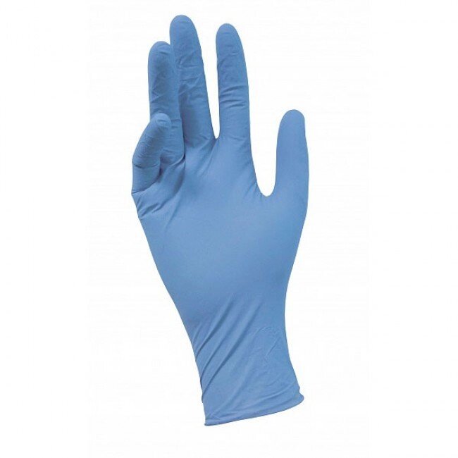 Перчатки нитриловые голубые от компании ИП Коновалов Д.А. - фото 1