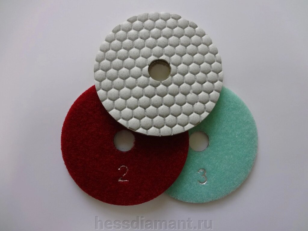 АГШК Алмазные гибкие диски "3 st" 3 шага Ø 100 мм сухие от компании МКК-Диамант Групп - фото 1