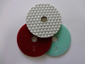 АГШК Алмазные гибкие диски "3 st" 3 шага Ø 100 мм сухие