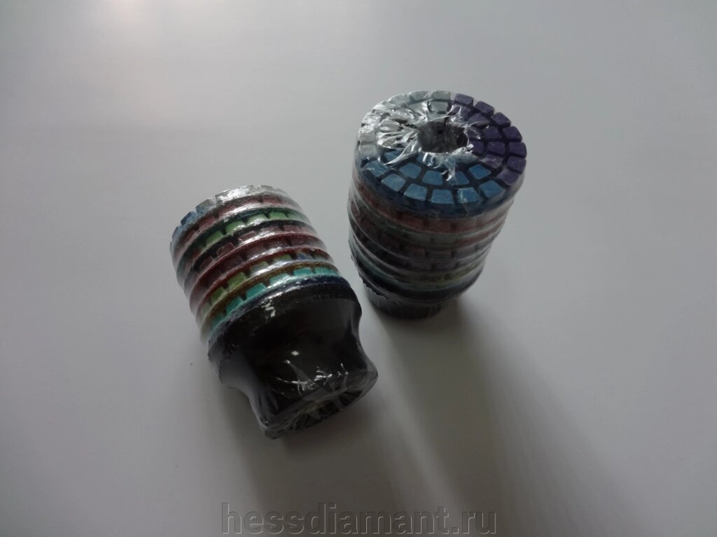 АГШК Алмазные гибкие круги Ø 40 мм с водой + держатель М14 ##от компании## МКК-Диамант Групп - ##фото## 1