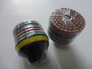 АГШК Алмазные гибкие круги Ø 60 мм с водой + держатель М14