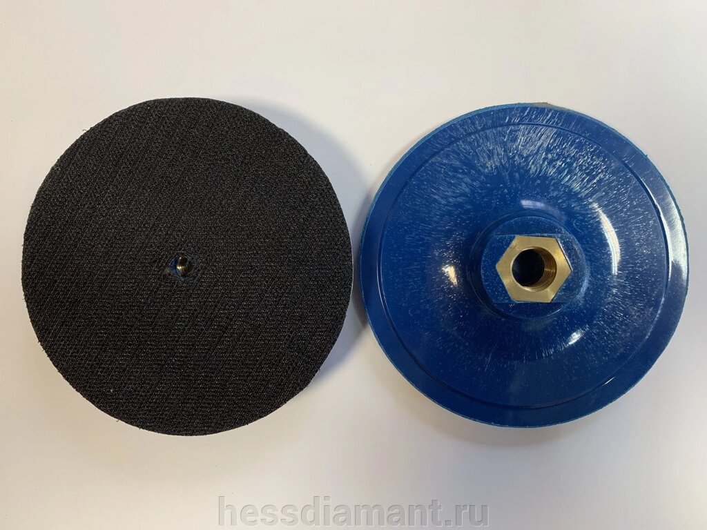 Держатель липучка для шлифовальных кругов Sait Ø 115 мм (пластик, жесткий) от компании МКК-Диамант Групп - фото 1