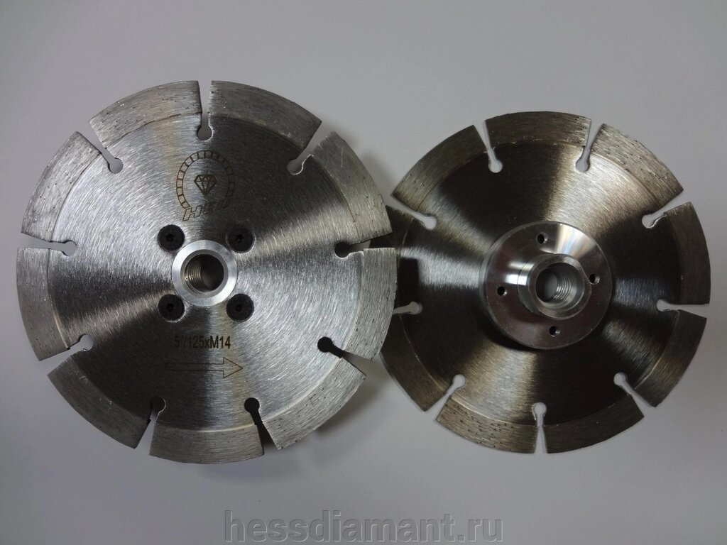 Диск алмазный сегментный HESS 125 мм фланец М14 от компании МКК-Диамант Групп - фото 1