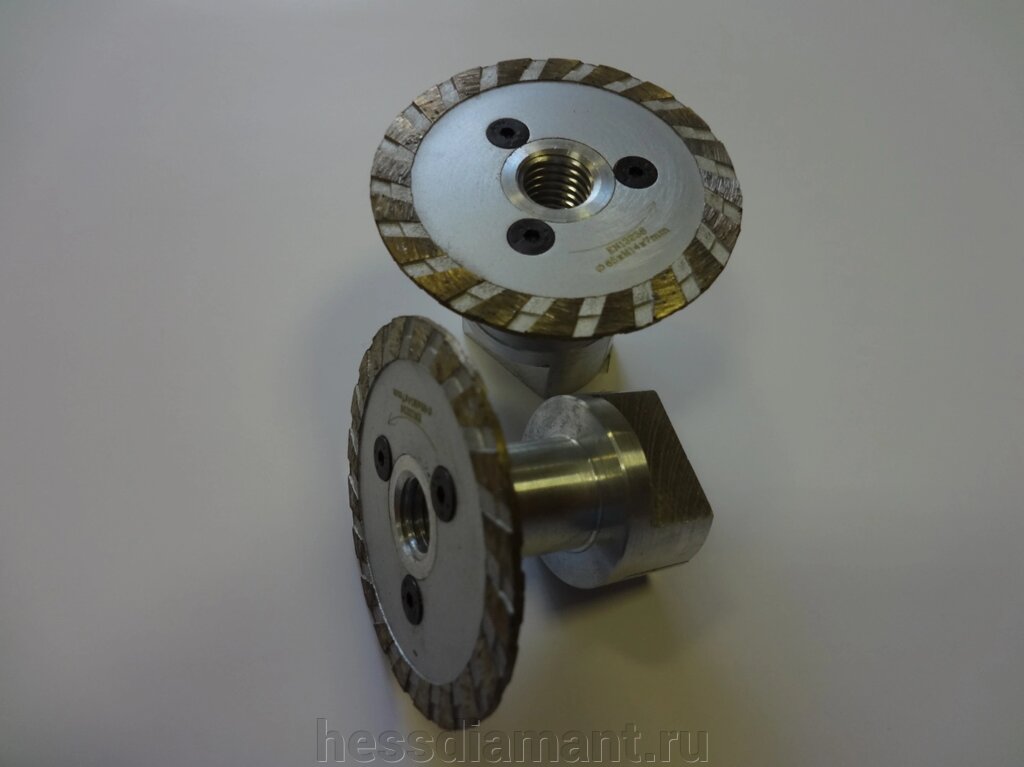 Диск алмазный турбо 65 мм удлиненный фланец М14 от компании МКК-Диамант Групп - фото 1