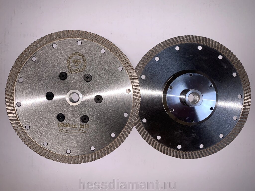 Диск алмазный турбо HESS 180 мм фланец м14 от компании МКК-Диамант Групп - фото 1