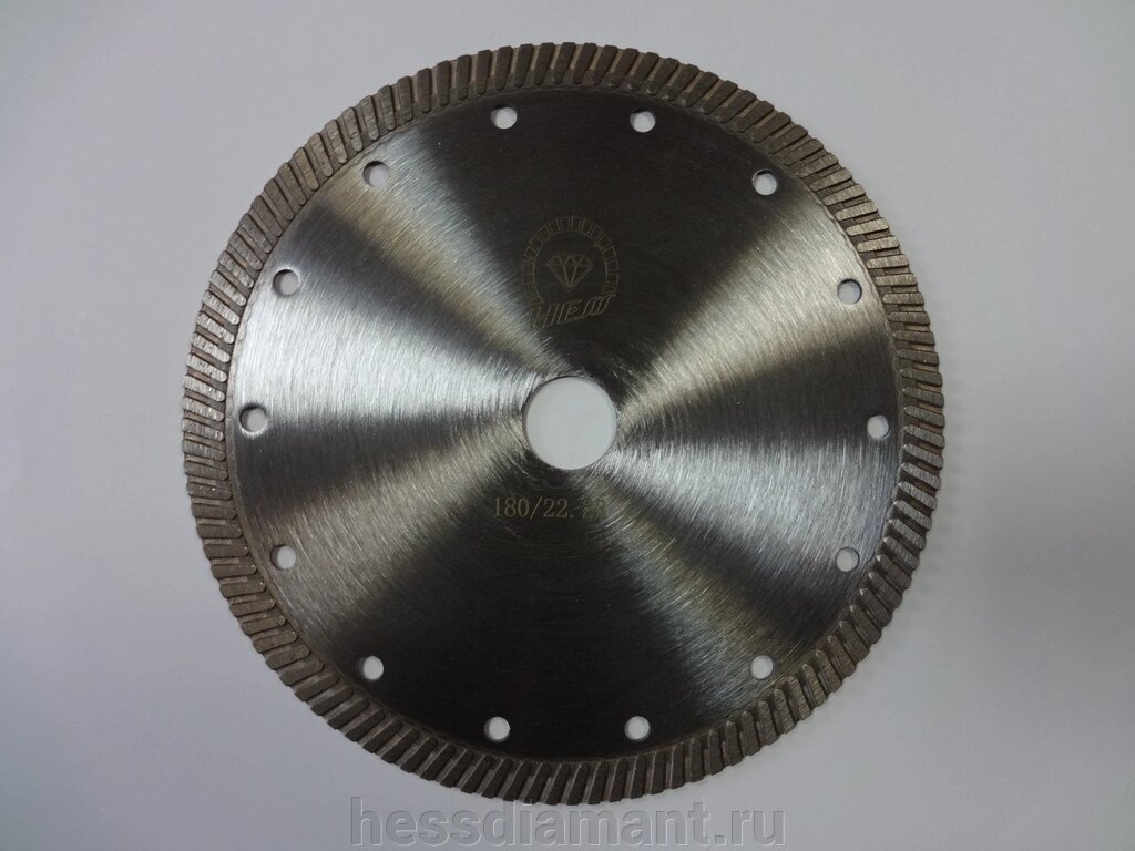 Диск алмазный турбо HESS 180 мм от компании МКК-Диамант Групп - фото 1