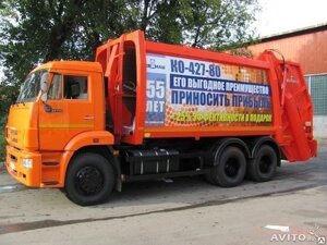 Мусоровоз с задней загрузкой КО-427-80 КамАЗ 65115 с порталом