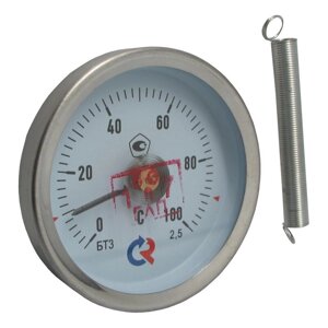 БТ-30.010(0-100C)2,5 Термометр биметаллический с пружиной
