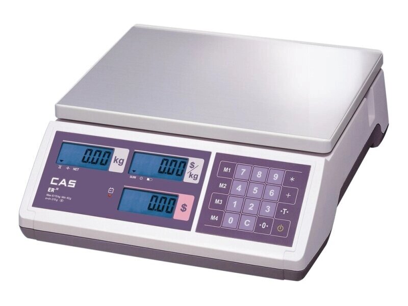 CAS ER JR-15CB (15 кг x 2/5г) Весы торговые от компании ООО Партнер - фото 1
