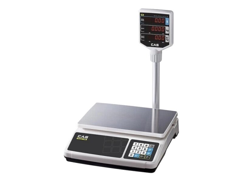 CAS PR-15P (LCD, II) (15 кг x 2/5г) Весы торговые от компании ООО Партнер - фото 1