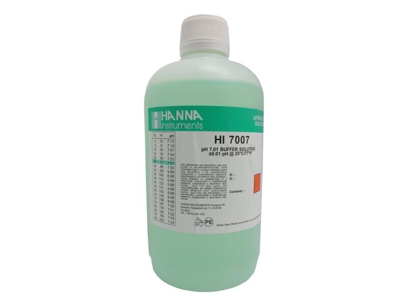 HI 7007L pH-7.01 Готовый буферный раствор (500 мл) от компании ООО Партнер - фото 1
