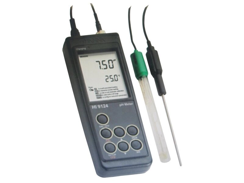 HI 9124 pH-метр/термометр портативный влагонепроницаемый от компании ООО Партнер - фото 1