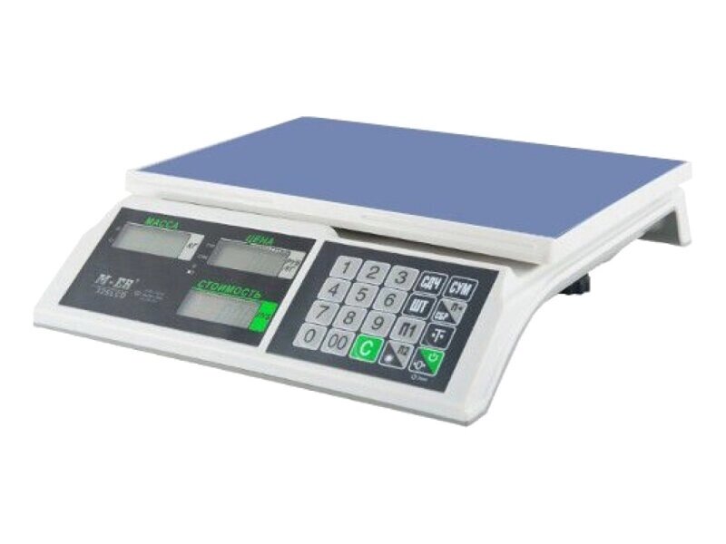 M-ER 326 AC -15.2 с АКБ без стойки LCD Slim (15кг/2г) Весы торговые от компании ООО Партнер - фото 1