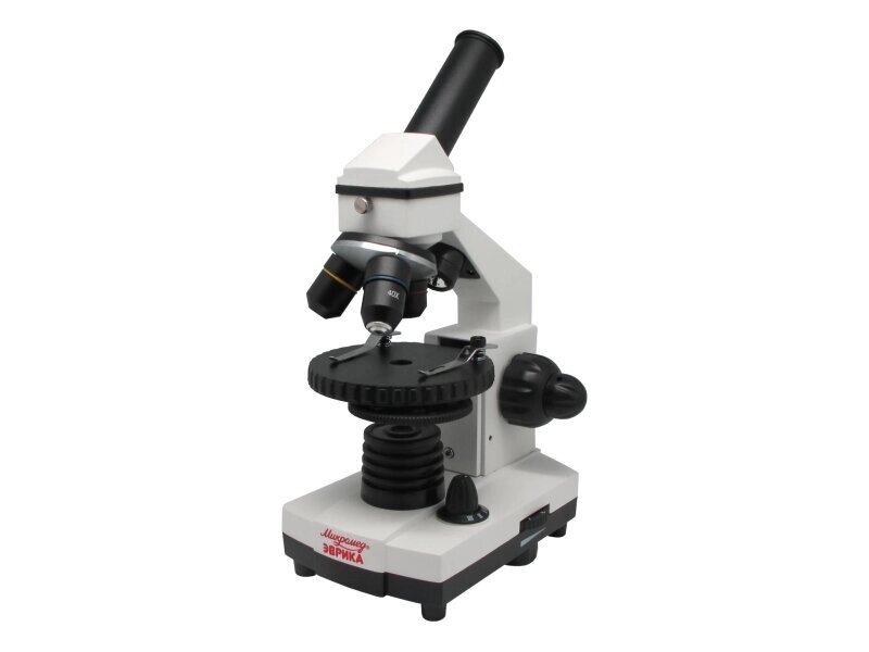 Микроскоп школьный Эврика 40х-1280х в текстильном кейсе от компании ООО Партнер - фото 1