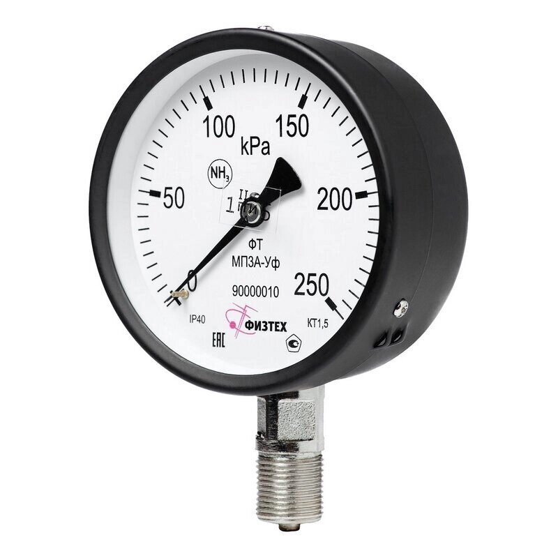 МП3А-Уф-1,6 МПа кт. 1,5 d. 100 IP40 М20*1,5 РШ Манометр аммиачный от компании ООО Партнер - фото 1