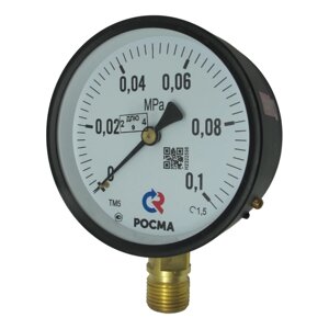 ТМ-510Р. 00(0-0,1MPa)G1/2.150C. 1,5 Манометр технический