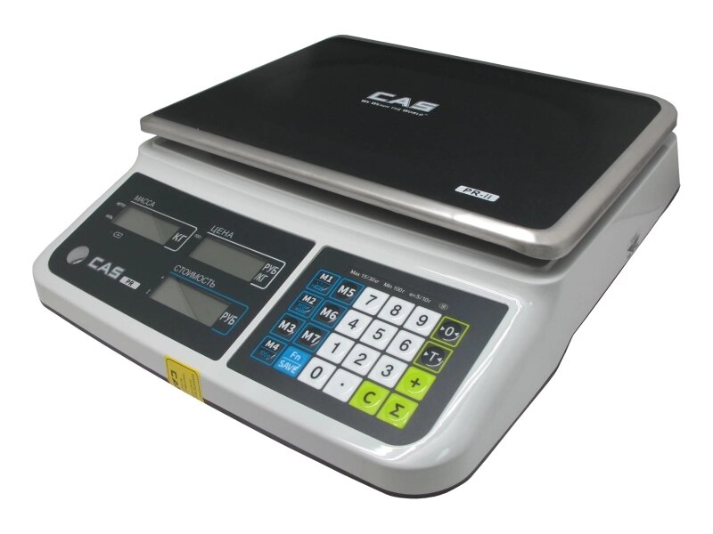 CAS PR-6B (LCD, II) (6 кг x 1/2г) весы торговые - фото