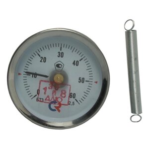 БТ-30.010(0-60C)2,5 Термометр биметаллический с пружиной