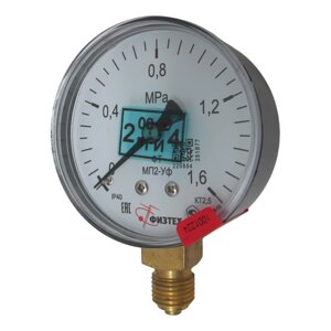 МП2-Уф-1,6 МПа кт. 2,5 d. 63 IP40 М12*1,5 РШ Манометр технический