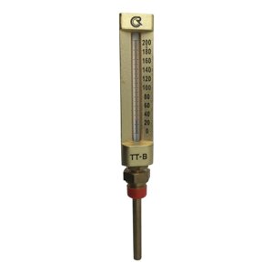 ТТ-В-150/100. П11 G1/2 (0-200C) Термометр жидкостный виброустойчивый
