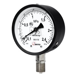 МВП3А-Уф -0,1…0…2,4 МПа кл. т. 1,5 d. 100 IP40 М20*1,5 РШ Мановакуумметр аммиачный