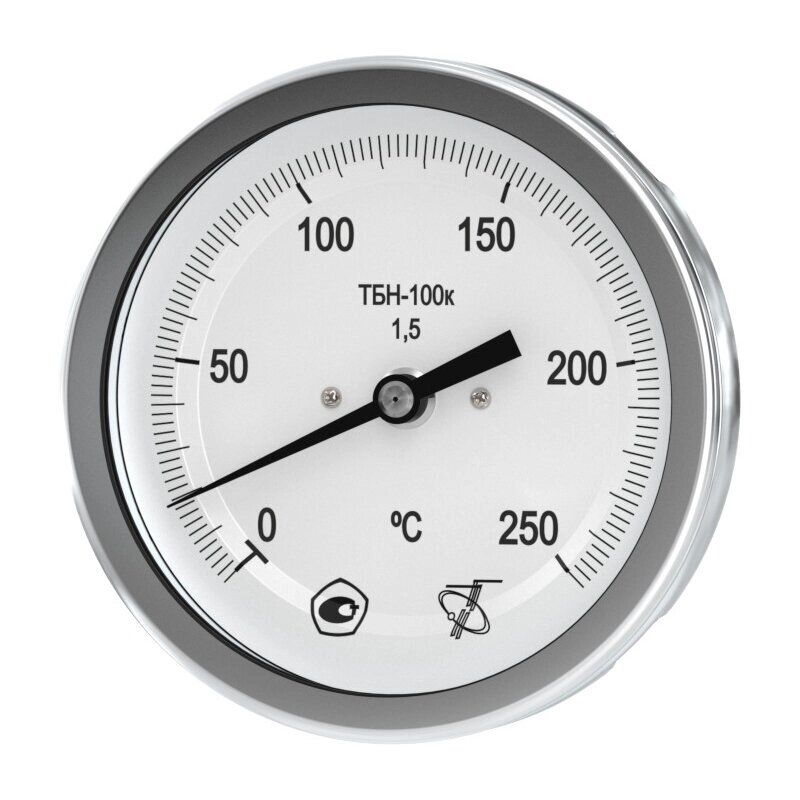 ТБН-100к (0-200) L50мм кл. т. 1,5 ОШ Термометр биметаллический коррозионностойкий от компании ООО Партнер - фото 1