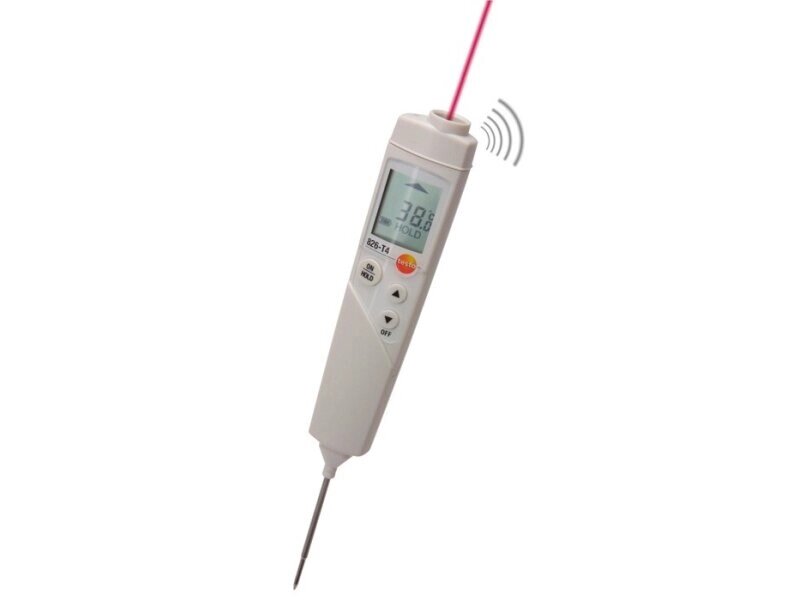 TESTO 826-T4 - Инфракрасный термометр с лазерным целеуказателем и проникающим пищевым зондом (оптика от компании ООО Партнер - фото 1