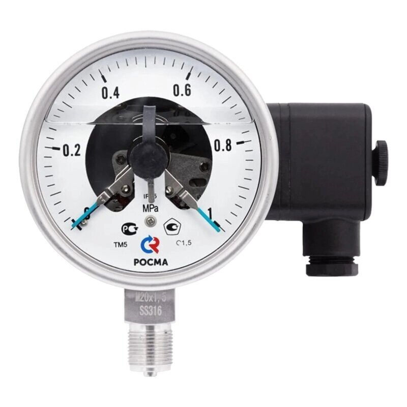 ТМ-521Р. 05(0-0,16MPa)М20х1,5.200C. 1,5 Манометр виброустойчивый электроконтактный от компании ООО Партнер - фото 1